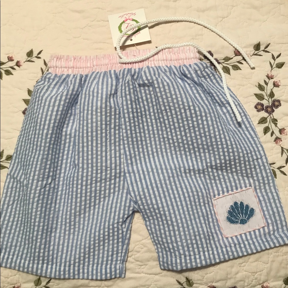 Boys smocked swim shorts
